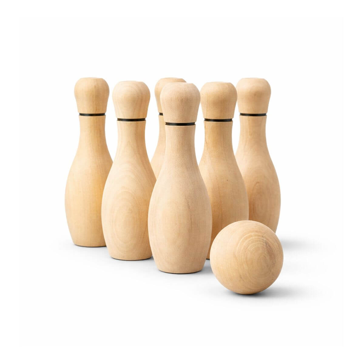 Juego de Bowling 6 Pinos de Madera - Image 3