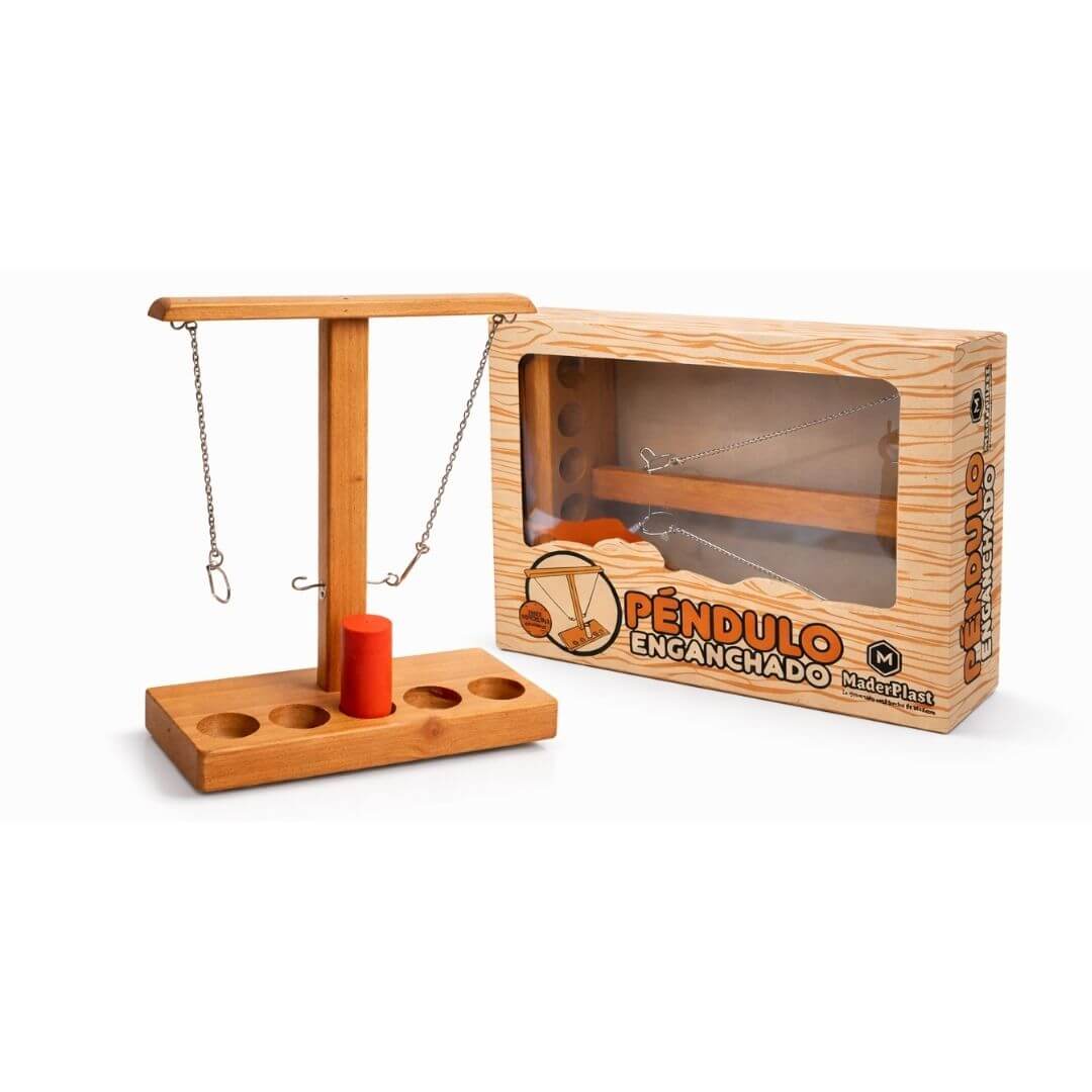 Pendulo Enganchado de Madera 23cm