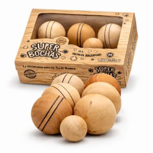 Juego Super Bochas de Madera 6.5 cm