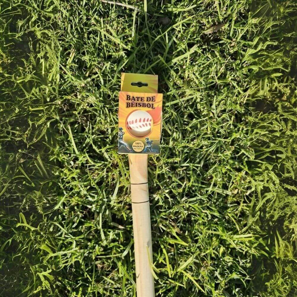 Bate de Basebaball de Madera 60CM con Pelota de Goma - Image 5