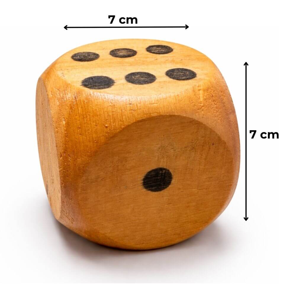 Generala XL de Madera - 5 Dados de 7cm Diametro - Image 6