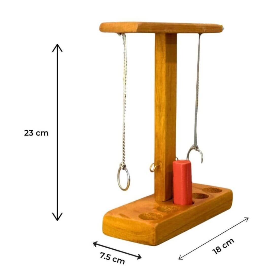 Pendulo Enganchado de Madera 23cm - Image 5